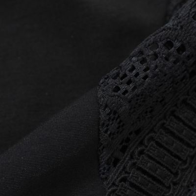 【Ｌ】【接触冷感】【吸水速乾】【抗菌防臭】【ＵＶ】【ウォッシャブル】袖レースコンビカットソー（Ｕ３Ｐ８２３８０＿＿）