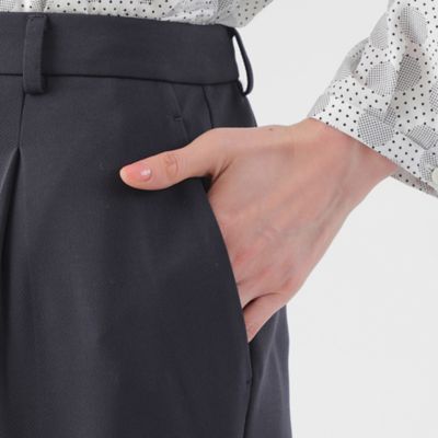 【Ｌ】【美シリーズ】【ウォッシャブル】【セットアップ対応】トリアセトリコテーパードパンツ（Ｕ３Ｒ０４５０１＿＿）