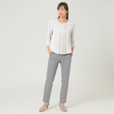 【Ｌ】【セットアップ対応】【美シリーズ】【ウォッシャブル】【ＳＡＮＹＯ　ＰＡＮＴＳ　ＬＡＢ．】トリアセスヴィンツイルパンツ（Ｕ３Ｒ０５１０１