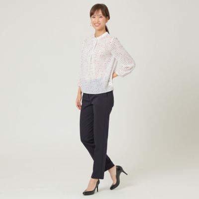 【Ｌ】【セットアップ対応】【美シリーズ】【ウォッシャブル】【ＳＡＮＹＯ　ＰＡＮＴＳ　ＬＡＢ．】トリアセスヴィンツイルパンツ（Ｕ３Ｒ０５１０１