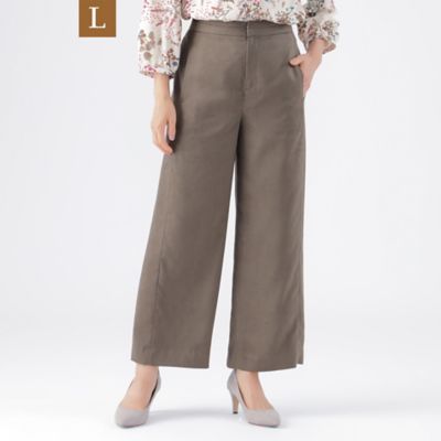 TRANSWORK L (Women/大きいサイズ)/トランスワークＬ 【L】【ウォッシャブル】ストレッチスエードワイドストレートパンツ(U3R08413__)