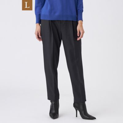 ＜TRANSWORK L (Women/大きいサイズ)＞【Ｌ】【ウォッシャブル】チェルソフト２ＷＡＹストレッチストライプパンツ（Ｕ３Ｒ１６６６６＿＿）
