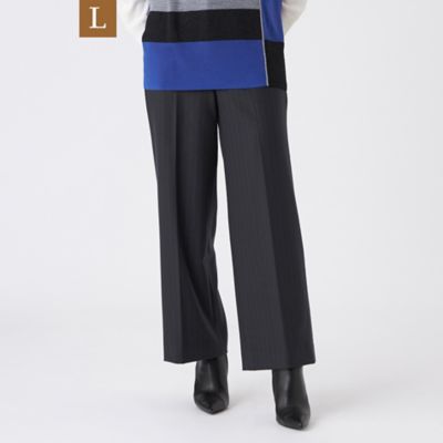 ＜TRANSWORK L (Women/大きいサイズ)＞【Ｌ】【ウォッシャブル】チェルソフト２ＷＡＹストレッチストライプパンツ（Ｕ３Ｒ１７６６６＿＿）