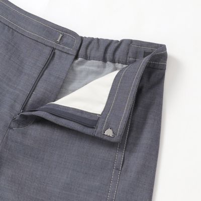 【Ｌ】【ウォッシャブル】シャンブレーツイルワイドパンツ（Ｕ３Ｒ３０１５５＿＿）