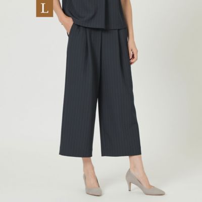 【Ｌ】【８０周年記念アイテム】【ウォッシャブル】【接触冷感】【セットアップ対応】ドライ２ＷＡＹストレッチツイルワイドパンツ（Ｕ３Ｒ３６１６２