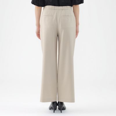【Ｌ】【美シリーズ】【セットアップ対応】【ウォッシャブル】リネンライクブッチャーワイドストレートパンツ（Ｕ３Ｒ４８３４２＿＿）
