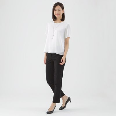 【Ｌ】【美シリーズ】【接触冷感】【ＵＶ対策】【ウォッシャブル】ストレッチテーパードパンツ（Ｕ３Ｒ４９３４３＿＿）