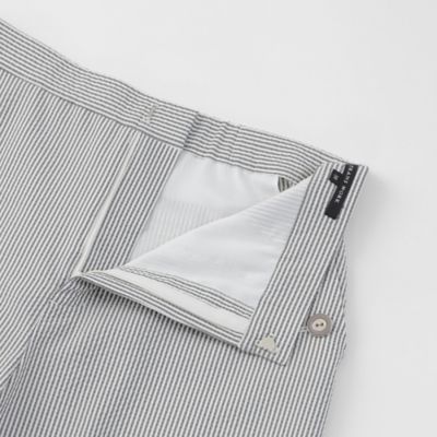 【Ｌ】【吸水速乾】【防しわ】【ウォッシャブル】コードレーンストライプワイドパンツ（Ｕ３Ｒ６８３６５＿＿）