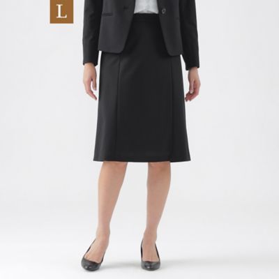 【SALE】【送料無料】TRANSWORK L (Women/大きいサイズ)/トランスワークL トリアセスビンモクロディスカート(U3S04509__) クロ09L 【三越伊勢丹/公式】