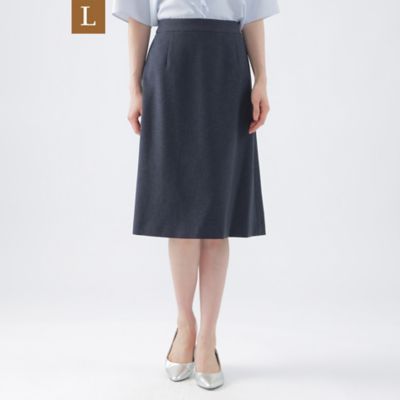 【Ｌ】【美シリーズ】【セットアップ対応】【吸水速乾】【接触冷感】【防しわ】【ウォッシャブル】エバレットクロススカート（Ｕ３Ｓ０６５３０＿＿）