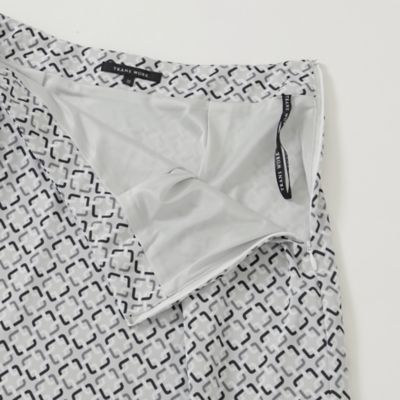 【Ｌ】【セットアップ対応】【ＵＶ対策】【ウォッシャブル】ブロックチェーンプリントエアファインスカート（Ｕ３Ｓ１１１３１＿＿）