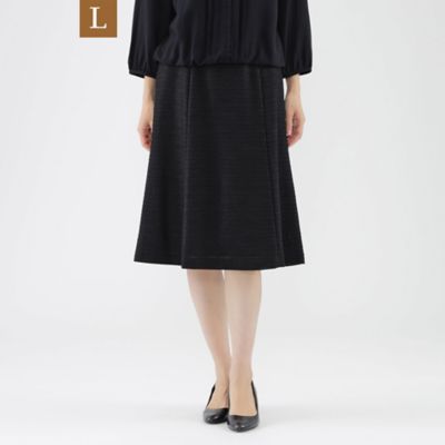 TRANSWORK L (Women/大きいサイズ)/トランスワークＬ 【Ｌ】【美シリーズ】【ウォッシャブル】ライトツィードノーカラースカート（Ｕ３Ｓ６３２９７＿＿）