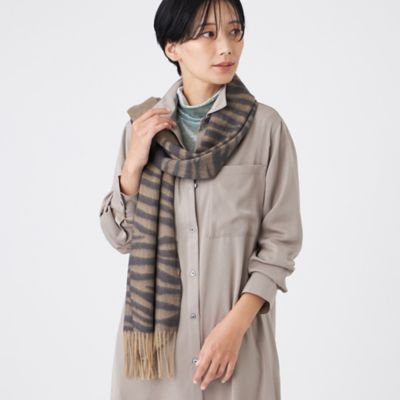 EVEX by KRIZIA (Women)/エヴェックス バイ クリツィア ジャカードウールストール(U5752672__) チャ50L スカーフ・ショール【三越伊勢丹/公式】