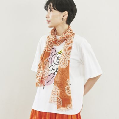 ＜EVEX by KRIZIA (Women)＞＊Ｗｉｎｇｓ掲載＊【ウォッシャブル】ビッグペイズリープリントストール（Ｕ５７５３１５９＿＿）