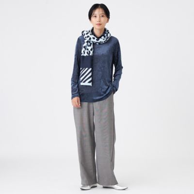 専用　ワンダフルワールド　綿クローシェパッチワークニットストール・バッグ 専用 ワンダフルワールド 綿クローシェパッチワークニット