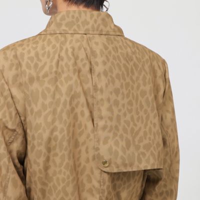 【カタログ掲載品】【ウォッシャブル】パンサープリントロングコート（Ｕ５Ａ０１４２０＿＿）