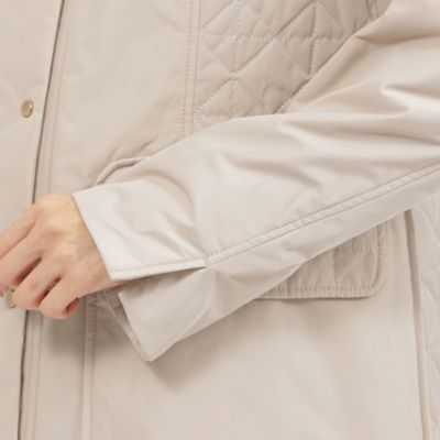 ＊ＳＴＯＲＹ掲載＊【カタログ掲載品】【ウォッシャブル】【吸湿発熱】【消臭】ストレッチタフタキルティングコート（Ｕ５Ａ０４４３９＿＿）