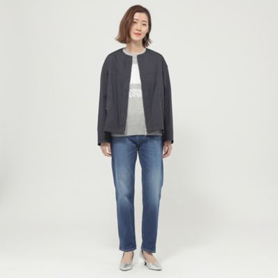 【ウォッシャブル】【はっ水】【花粉対策】【防しわ】【ＵＶカット】ポランタフタノーカラーブルゾン（Ｕ５Ａ０５５１１＿＿）