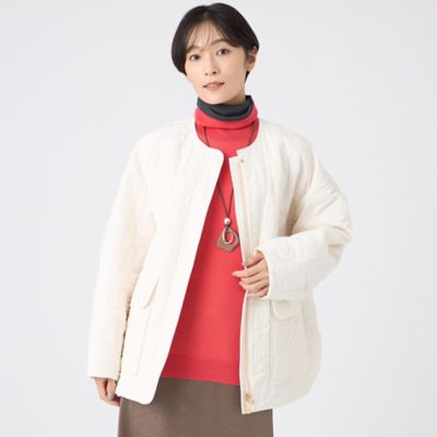 ＜EVEX by KRIZIA (Women)＞【カタログ掲載】【マシンウォッシャブル】アニマルキルトノーカラージャケット（Ｕ５Ａ０７６６０＿＿）