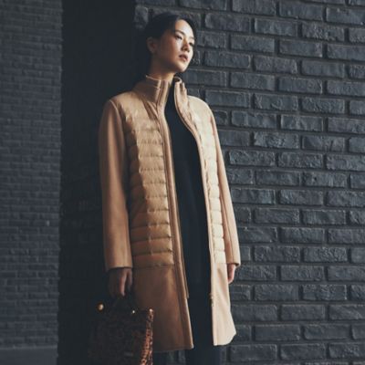 【SALE】EVEX by KRIZIA (Women)/エヴェックス バイ クリツィア チューブダウンコンビコート(U5A11464__) ベージュ コート・ジャケット【三越伊勢丹/公式】