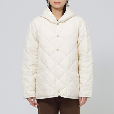 ウォッシャブル】フーデッドキルティングダウンジャケット
