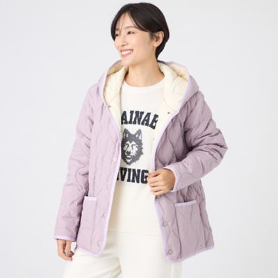 カタログ掲載】【ウォッシャブル】フーデッドキルティングダウン