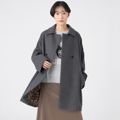 ＜EVEX by KRIZIA (Women)＞【ＳＡＮＹＯ　Ｓｔｙｌｅ　ＥＤＩＴＩＯＮ掲載】ウールスーパービーバーステンカラーコート（Ｕ５Ｂ０２６６９＿＿）