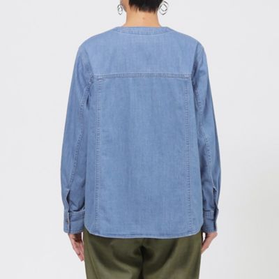 カタログ掲載品】【ウォッシャブル】ソフトデニムシャツ