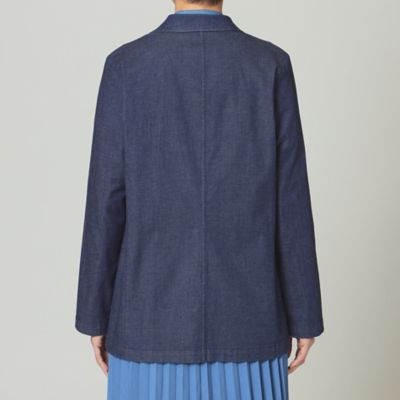 ウォッシャブル】ライトストレッチデニムテーラードジャケット