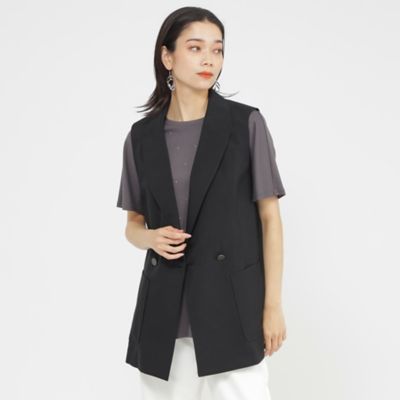 ＜EVEX by KRIZIA (Women)＞【ＳＡＮＹＯ　Ｓｔｙｌｅ　ＥＤＩＴＩＯＮ掲載】【接触冷感】【防しわ】【ウォッシャブル】ドライポプリンテーラージレ（Ｕ５Ｇ０４５０３＿＿）