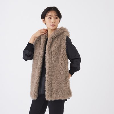 ＜EVEX by KRIZIA (Women)＞【カタログ掲載】ニットコンビフェイクファージレ（Ｕ５Ｇ０９６４２＿＿）