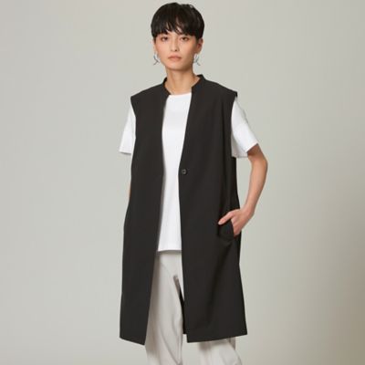 ＜EVEX by KRIZIA (Women)＞【ウォッシャブル】【はっ水】【ＵＶ対策】テックスブリッドロングジレ（Ｕ５Ｇ２２１４２＿＿）