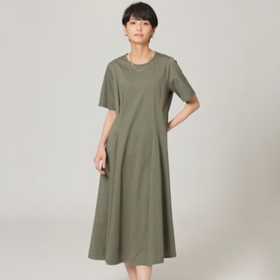 ＜EVEX by KRIZIA (Women)＞＊Ｗｉｎｇｓ掲載＊【ウォッシャブル】コンパクトプレーティングジャージワンピース（Ｕ５Ｊ０１１７５＿＿）