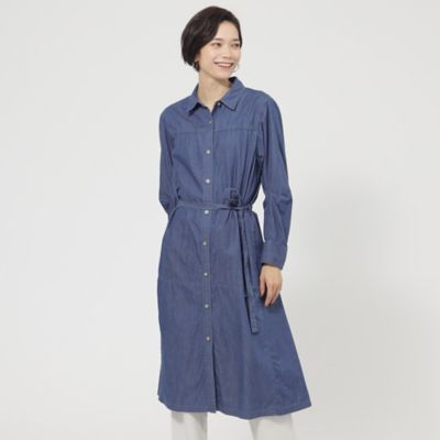 ＜EVEX by KRIZIA (Women)＞【ウォッシャブル】ライトデニムシャツワンピース（Ｕ５Ｊ０１３２４＿＿）
