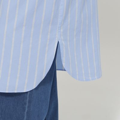 【ウォッシャブル】ラメストライプシャツワンピース（Ｕ５Ｊ０２５２７＿＿）