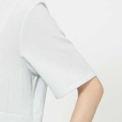 【夏にぴったり！】【吸水速乾】【ウォッシャブル】ポリエステルサッカーワンピース（Ｕ５Ｊ０５３６７＿＿）