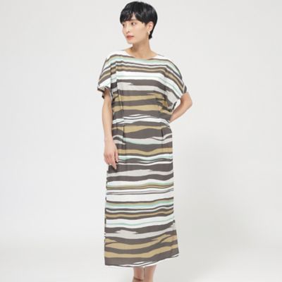 【カタログ掲載品】【接触冷感】【ＵＶ対策】【ウォッシャブル】コンチェロアニマルボーダーワンピース（Ｕ５Ｊ０６５５８＿＿）