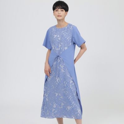 ＜EVEX by KRIZIA (Women)＞【ウォッシャブル】ボタニカルオパールプリントワンピース（Ｕ５Ｊ４０１８７＿＿）