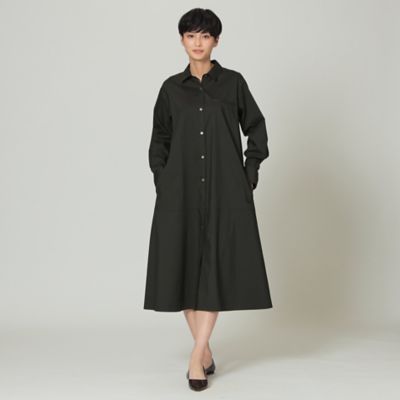 【ウォッシャブル】ナチュラルハイパワーストレッチシャツワンピース（Ｕ５Ｊ６０１２８＿＿）