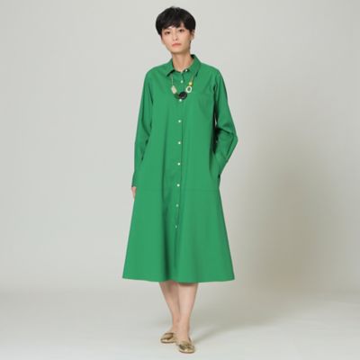 【ウォッシャブル】ナチュラルハイパワーストレッチシャツワンピース（Ｕ５Ｊ６０１２８＿＿）