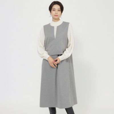 ＜EVEX by KRIZIA (Women)＞ニットレイヤードワンピース（Ｕ５Ｊ７１２５１＿＿）