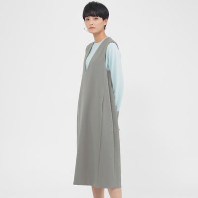 ＜EVEX by KRIZIA (Women)＞【ウォッシャブル】ウーリークロスジャンパースカート（Ｕ５Ｊ８０２０９＿＿）