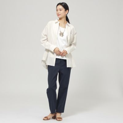 ブラウス シャツ 「ウォッシャブル」ラメストライプシャツ レディース 11009U5M0452712001?$VS_1500$