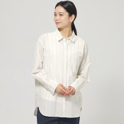 【SALE】EVEX by KRIZIA (Women)/エヴェックス バイ クリツィア ラメストライプシャツ(U5M04527__) ベージュ トップス【三越伊勢丹/公式】