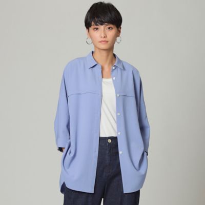 【接触冷感】【吸水速乾】【ウォッシャブル】スーパードライツイルシャツ（Ｕ５Ｍ０５１５３＿＿）