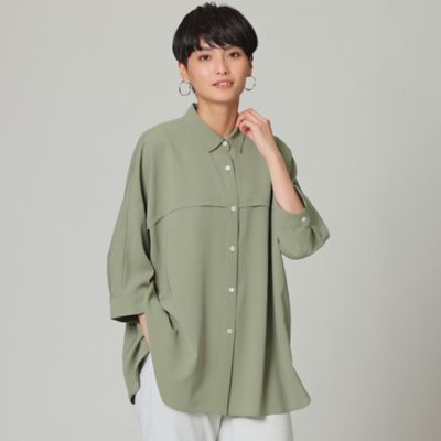 【接触冷感】【吸水速乾】【ウォッシャブル】スーパードライツイルシャツ（Ｕ５Ｍ０５１５３＿＿）