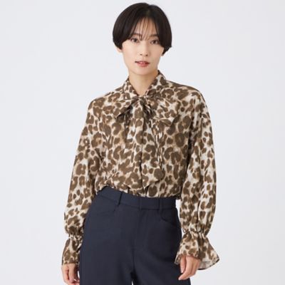 ＜EVEX by KRIZIA (Women)＞【カタログ掲載品】【マシンウォッシャブル】パンサープリントボウタイブラウス（Ｕ５Ｍ０５６３０＿＿）