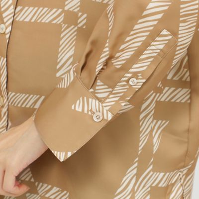 【カタログ掲載品】【ウォッシャブル】ゼブラロゴプリントシャツ（Ｕ５Ｍ０７４６７＿＿）