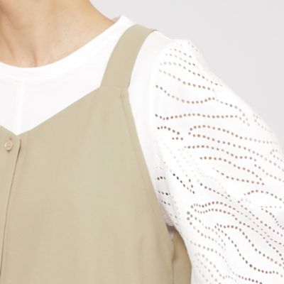 【接触冷感】【吸水速乾】【ＵＶ対策】【ウォッシャブル】ｋｉｒｅｒｉレイヤードシャツ（Ｕ５Ｍ０８５３７＿＿）