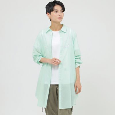 【接触冷感】【ＵＶ対策】【ウォッシャブル】シアーブレンドロングシャツ（Ｕ５Ｍ１１３８９＿＿）